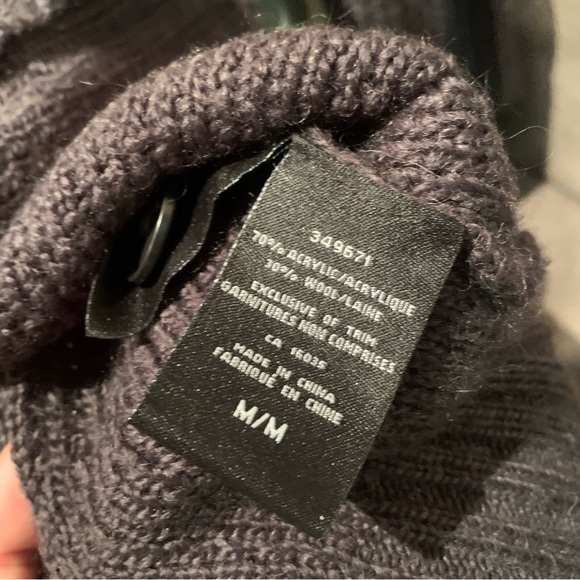 Nicole Miller Button Shawl Knit Sweater - Picture 6 of 10